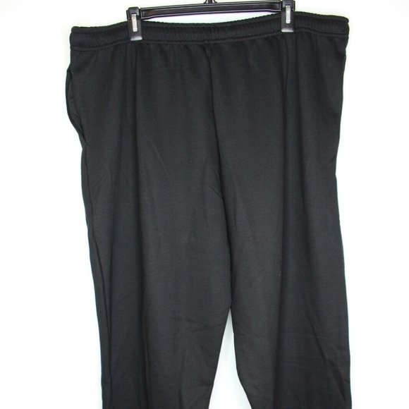 Men's Fruit of the Loom Fleece Open Bottom Sweatpants Navy Blue 2XL - Picture 1 of 2